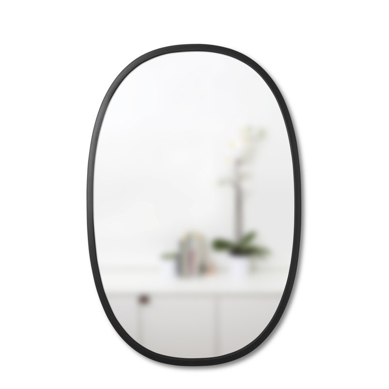 Hub Oval Rubber Wall Mirror & Reviews Joss & Main